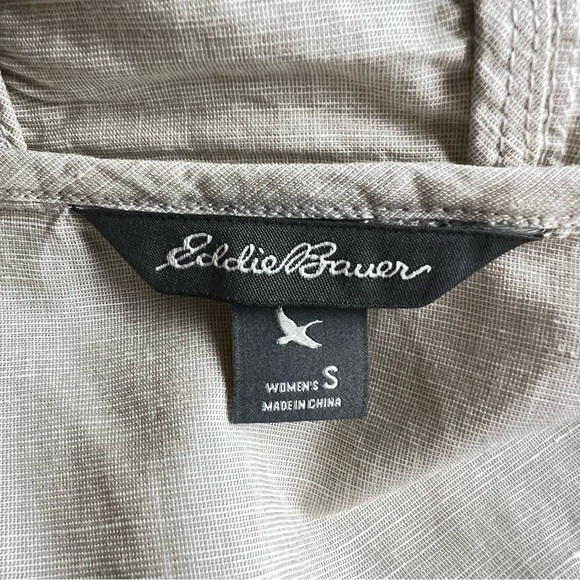 Eddie Bauer Fairhaven Linen Jacket Beige S - Picture 5 of 11